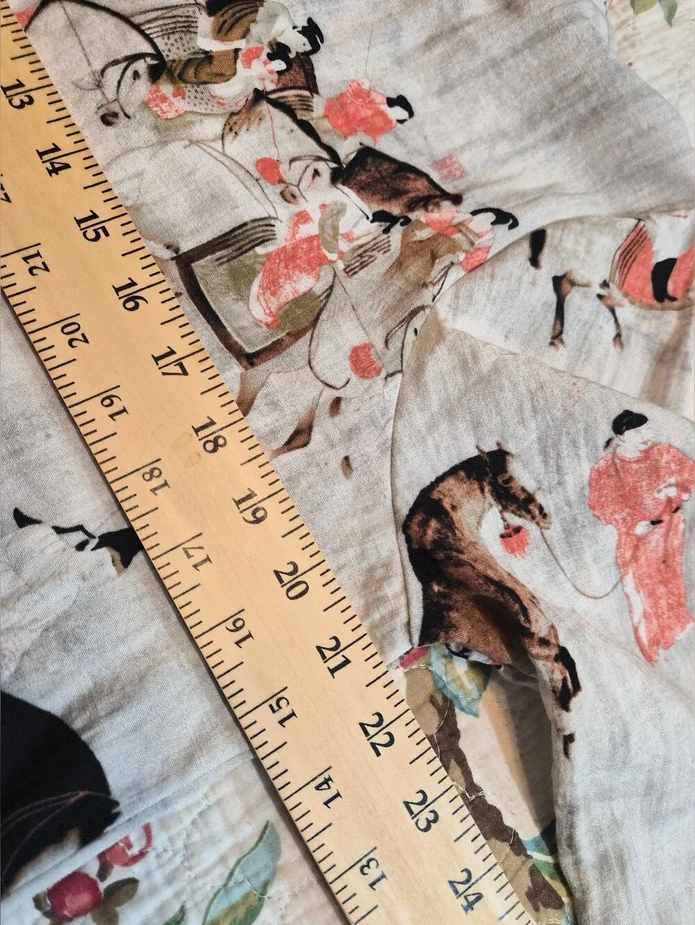 Soft Surroundings Song Dynasty top/ tunic size Large Horses - Picture 4 of 9